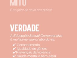 Mito: É só falar de sexo nas aulas